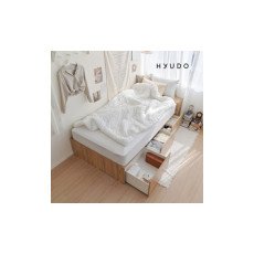 넉넉한 선유 빅 수납 LED 무헤드 침대 프레임(SS/Q) 
